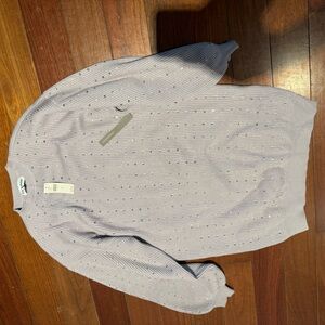 Anthropologie Light Gray Sweater